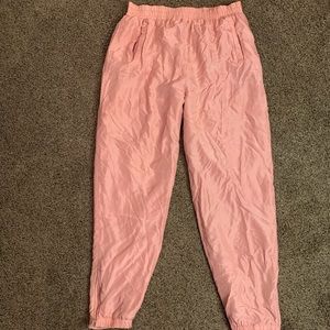 Blush Silk Joggers